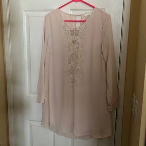 ASTR chiffon lace dress